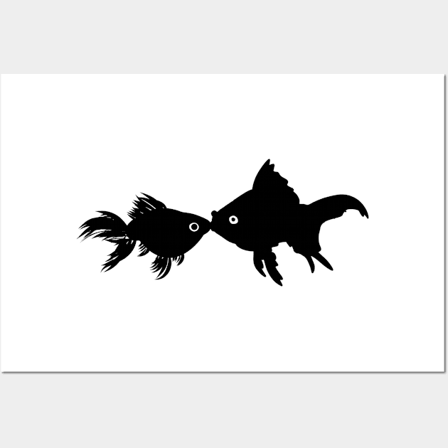 Kissing Fish 1 Wall Art by notsniwart